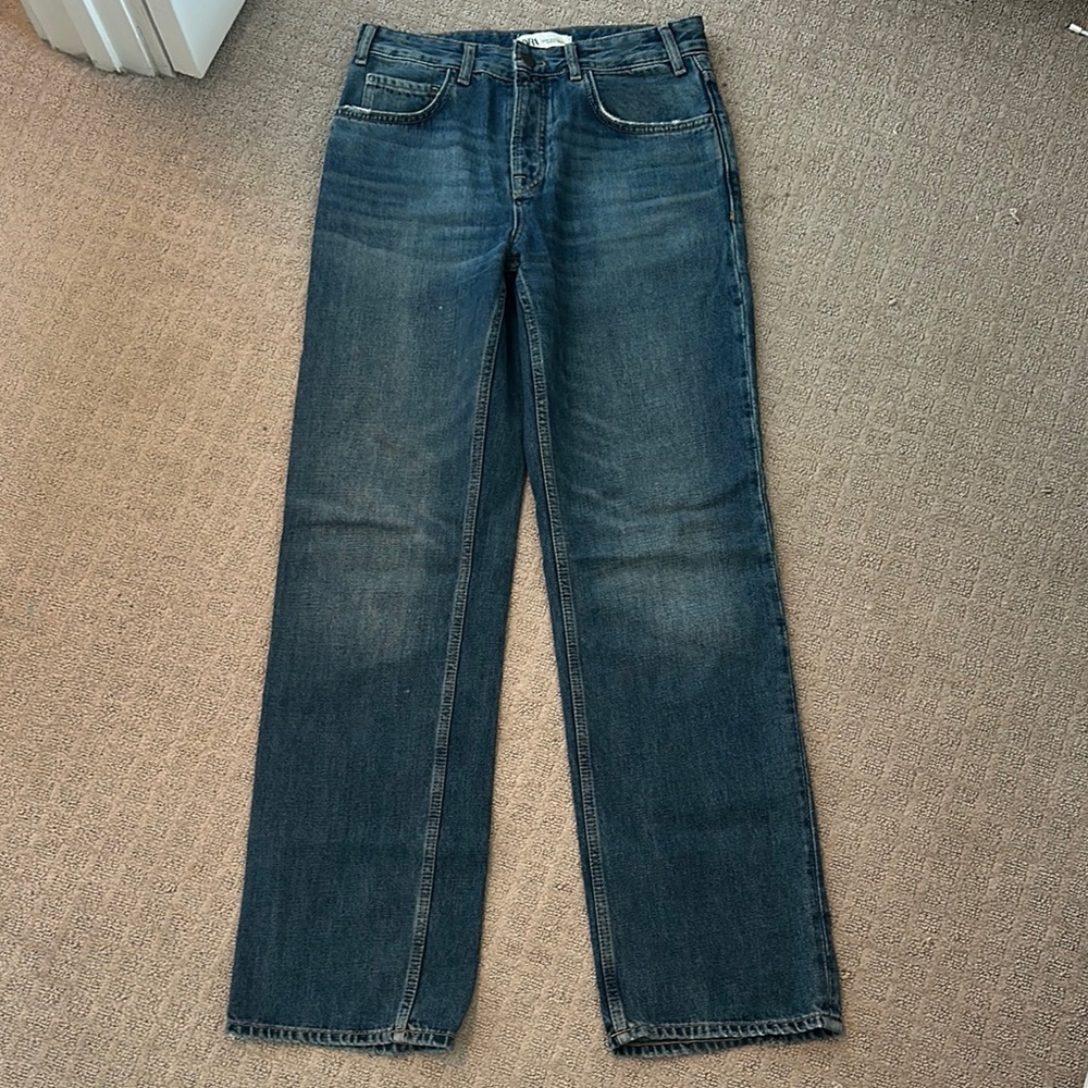 Zara Classic Blue Denim Jeans 6